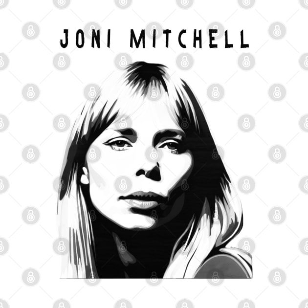 Joni Mitchell - Retro 1970s by Moulezitouna