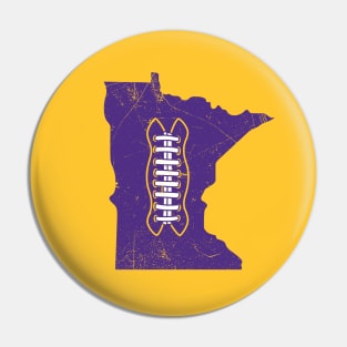 Minnesota Football, Retro - Yellow Pin