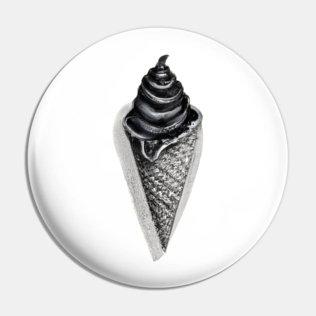 Melting black ice cream Pin by valsevent