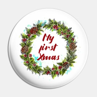 My first Xmas Wreath Pin