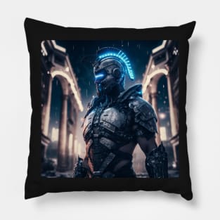 Cyberpunk Spartan Gladiator Pillow