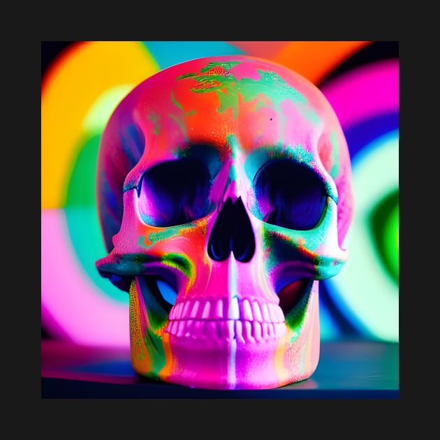 Colorful Skull by SmartPufferFish