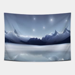 North Pole Starry Night Tapestry