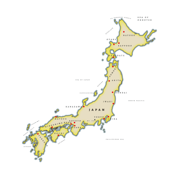 Japan map by nickemporium1