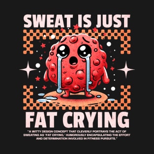 Funny Gym, Sweat  is Just Fat Crying T-Shirt