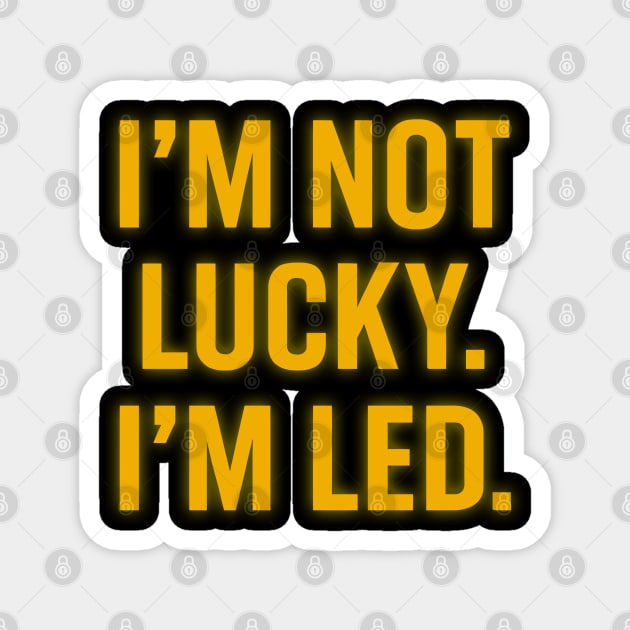 I'm Not Lucky, I'm Led - Christian Faith Magnet by Melanie 's Store 2