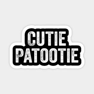 Metal - Cutie Patootie White Magnet