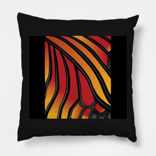 Butterfly Wing Collection - Yellow, Red, Grey and Black Pillow