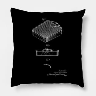 Bathroom Scale Vintage Patent Drawing Pillow