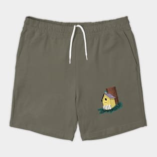 Funny Bluebird on Birdhouse Shorts