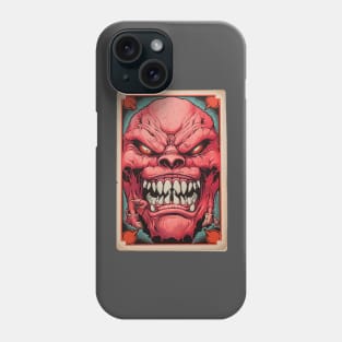 Pink Mutation Retro Playing Card Phone Case