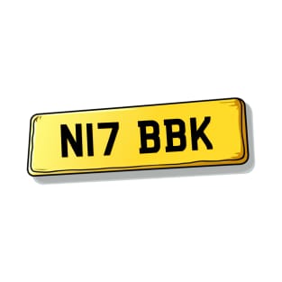 N17 BBK - Tottenham Number Plate T-Shirt