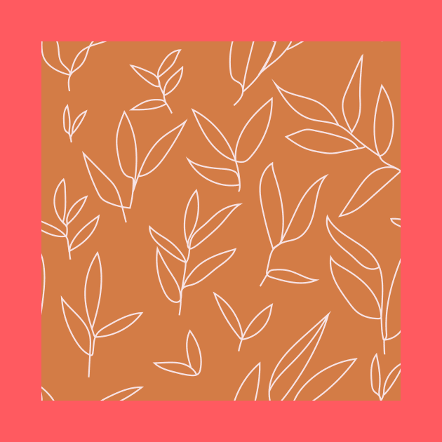 floral leaves grid pattern 1 by mariacaballer