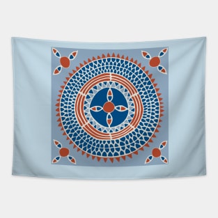 African Tribal Sunflowers Tapestry