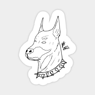 Bad Dog Sketch Magnet