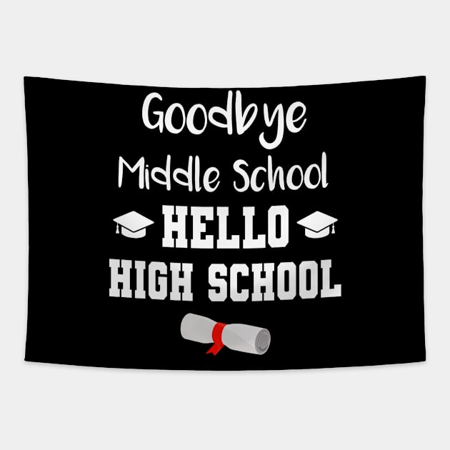 Goodbye Middle School Hello High School Tapestry by MilotheCorgi