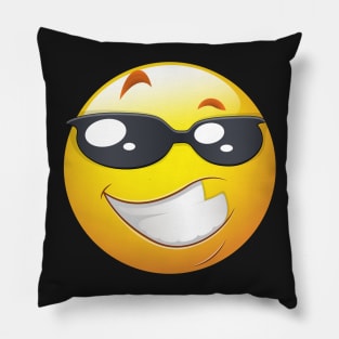 Cool Smiley Face Emoticon Pillow