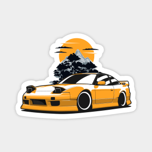 Yellow S13 Sunset Magnet