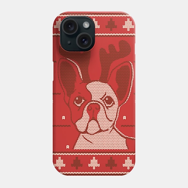 UGLY Christmas Dog Design Phone Case by madeinchorley