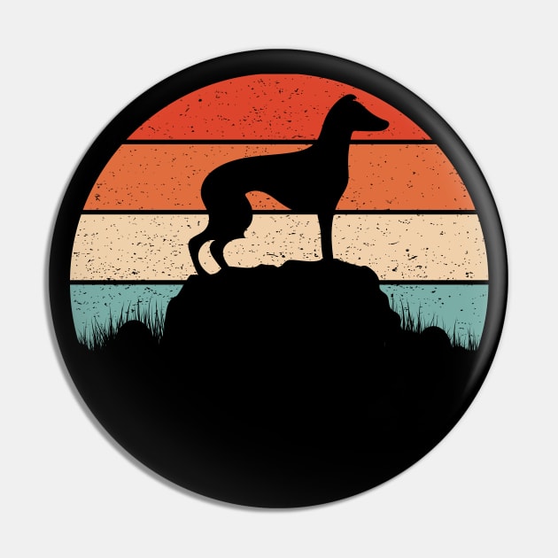 Greyhound Sunset Pin by Tesszero