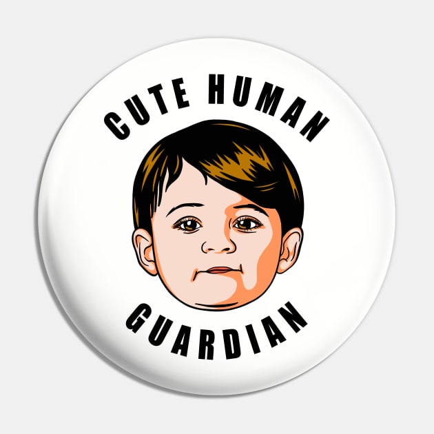 Pediatric Nurse Cute Human Guardian Pin by SpaceKiddo