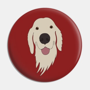 Golden retriever Pin