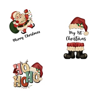 vintage Santa Claus Stickers Pack T-Shirt