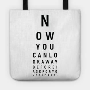 Now you can look away Tote