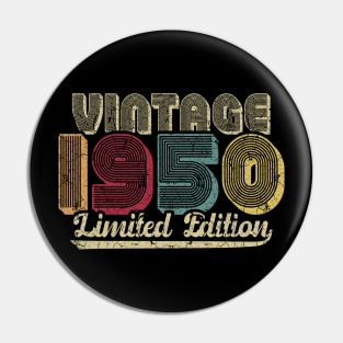 Vintage 1950 Limited Edition 70th Birthday Gift Pin