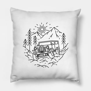 Jeep Adventure awaits Pillow