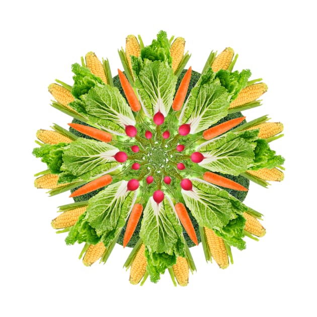 fresh vegetables mandala by burenkaUA