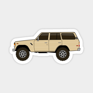 fj60 Land Cruiser tan Magnet