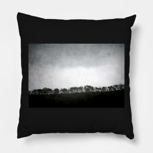 Trees on a Hill at Dusk Pillow