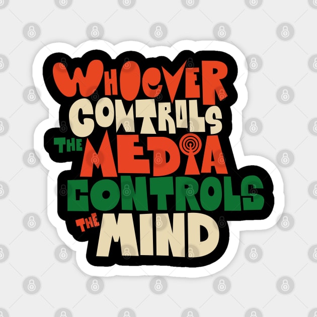 Empowering Free Thinkers - Unveil Truth with my Media Critique T-Shirt! Magnet by Boogosh