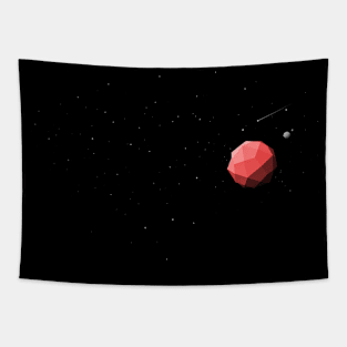 Low Poly Galaxy Tapestry