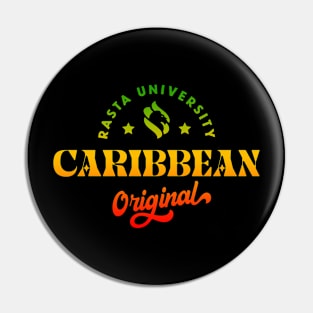 Rasta University Caribbean Original Reggae Pin