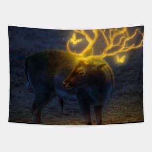 Reindeer glow Tapestry