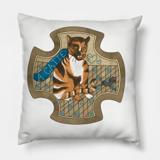 A Catte Named Hepburne Pillow