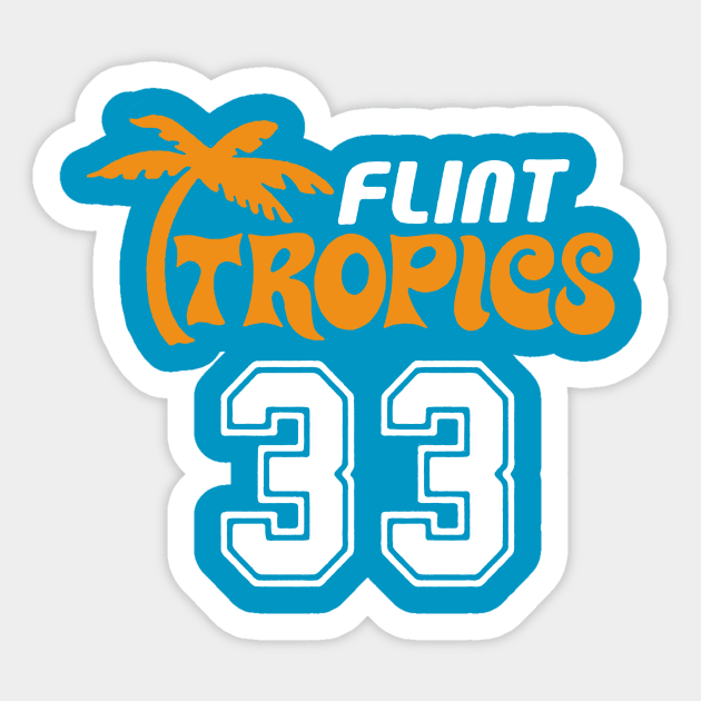 Will Ferrell Flint Tropics 33 Jackie Moon Teal Basketball Jersey