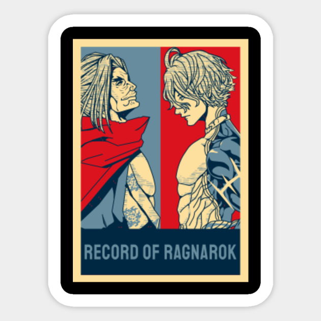 Record of Ragnarok - Kojiro vs Poseidon Poster V.2 - Record Of Ragnarok - Sticker