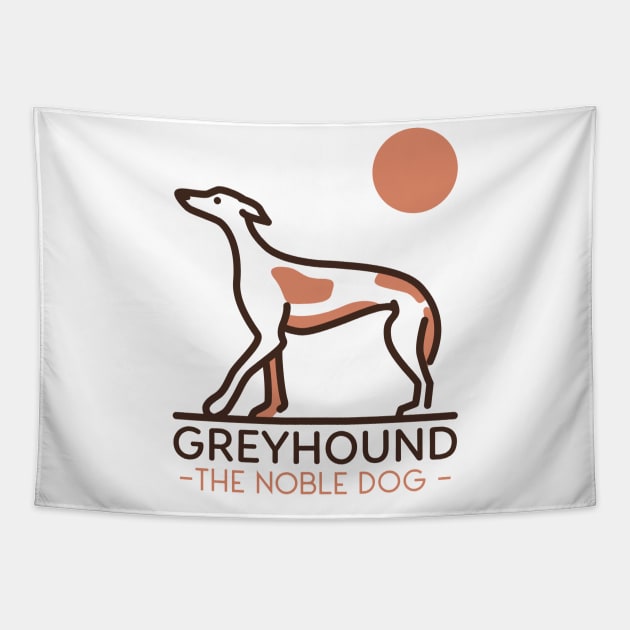 Greyhound The Noble Dog / Greyhound Design / Dog lover / Greyhound Owner Gift Tapestry by Redboy