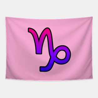 Capricorn Bi Pride Symbol Tapestry