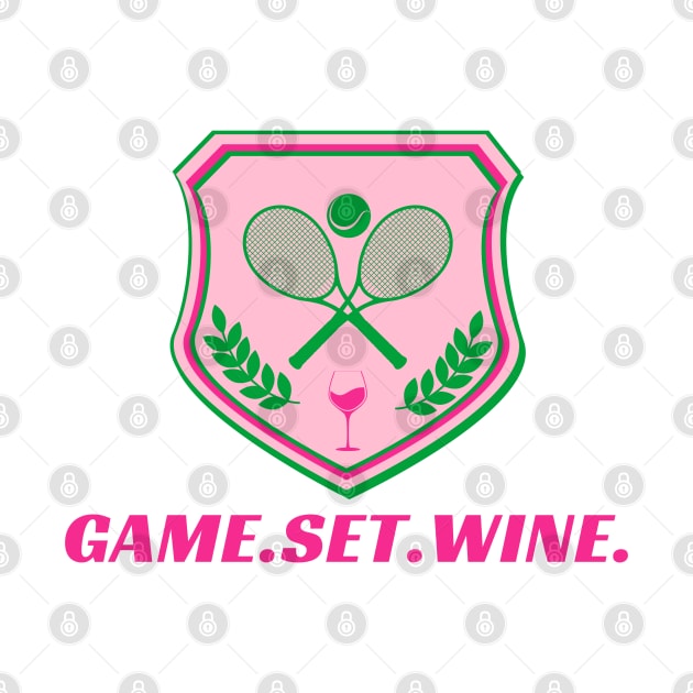 Tennis Game Set Wine by MalibuSun