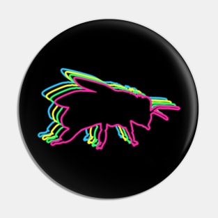 Bee 80s Neon Pin