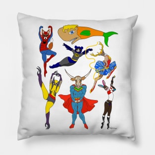 Superhero Animals Pillow