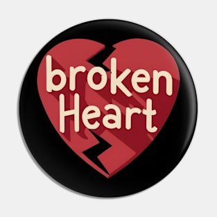 Broken Heart Pin