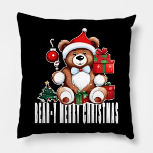 Bear-y Merry Christmas Pillow