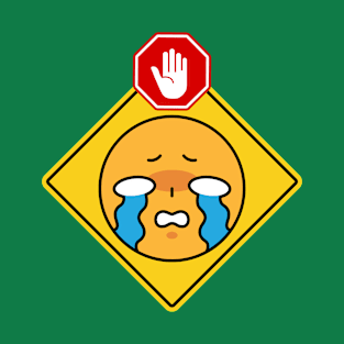 Alert Warning Facial Emoji Expressions #14 T-Shirt