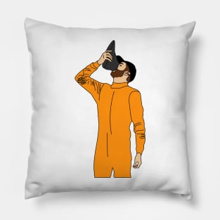 Shoey orange Pillow