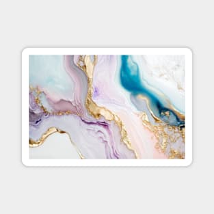 Pastel Abstract Watercolor Alcohol Ink Magnet